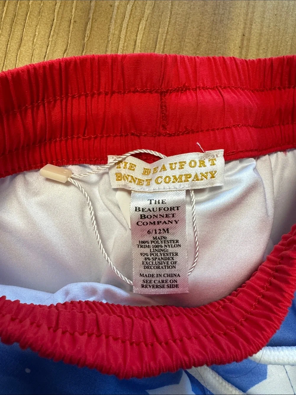 The Beaufort Bonnet Company Blue Star Patriotic Swim Shorts